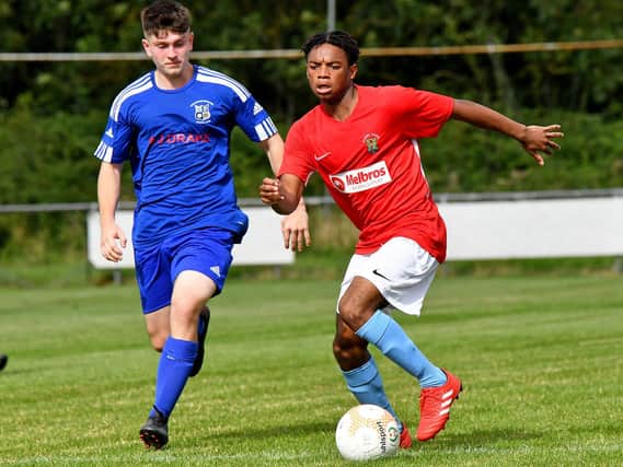 Academy player Melu Mpande had an impressive first game  PICTURES BY MARTIN PULLEY