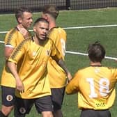 Goal celebrations pre-season - but Racing Club Warwick were unable to score against Highgate in their opening league game and must wait until August 28th for their chance to put points on the board