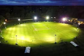 Kenilworth's floodlit ground from the air