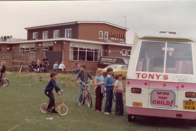Tony's van at the Jack and Jill pub during Uncle Bill's Funday in the early 1980s.