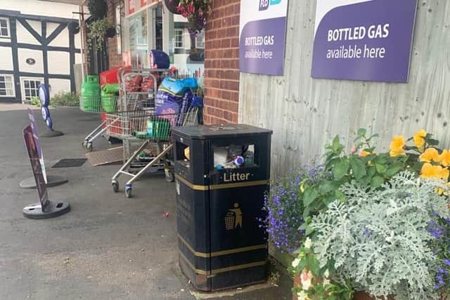 A full bin in Queen Street, Cubbington.