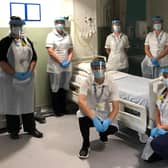 Some of the team on the new ward: Chetna Pandya (Dietician0 Denise Dudley, (Physiotherapist), Emma Warnock, (Occupational Therapist) Laura Payne (Occupational Therapist), Ruth Khan (Occupational Therapist) and Will Howford, (Physiotherapist).

Sian Last, Physiotherapist