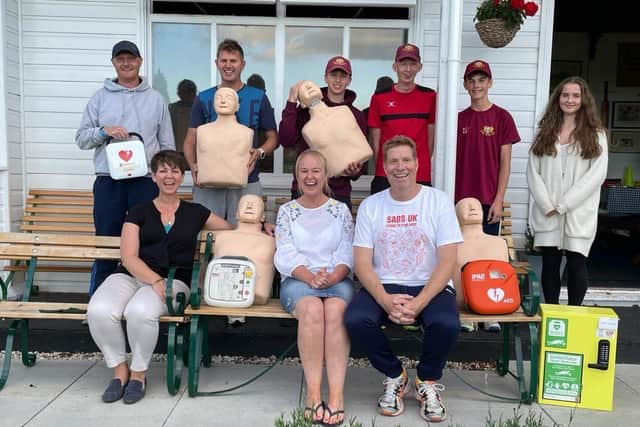Life-saving equipment at the club.