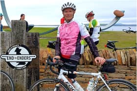 Ian Smith cycled 940 miles from Lands End to John O’Groats in aid of Molly Olly’s Wishes. Photo supplied