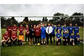 Southam Sporting FC alongside the David Wilson Homes Sales Advisers. Photo supplied