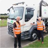 Steve Ranford from idverde (left) with Cllr Alan Rhead (right). Photo supplied