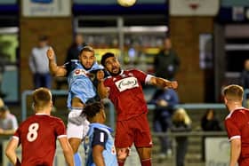 Loyiso Recci in Rugby Town's win over Oadby PICTURE BY MARTIN PULLEY