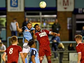 Loyiso Recci in Rugby Town's win over Oadby PICTURE BY MARTIN PULLEY