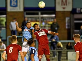 Loyiso Recci in Rugby Town's win over Oadby PICTURE BY MARTIN PULLEY
