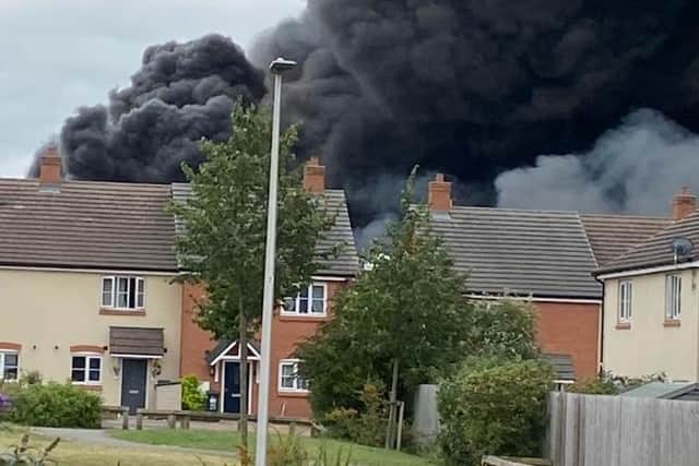 Road closures are in place in and around Juno Drive in Leamington and some people are being evacuated from the surrounding area. Photo supplied