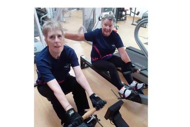 Yvette Glover and Trish Pye will be rowing non-stop for 45 minutes in aid of the district chairman’s charity for 2021, Alzheimer’s UK.