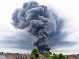 A photo of the fire, taken by Nicholas Fisher.