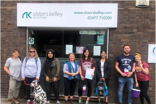 Staff and friends of Alsters Kelley took on a charity walk in aid of Coventry Haven domestic abuse charity. Photo supplied