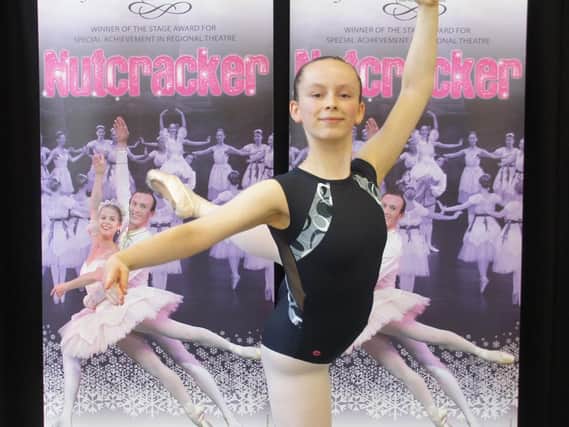 Charlotte Johnstone, 16, from Harbury, was selected to dance the leading role of Clara in English Youth Ballet’s (EYB’s) Nutcracker.