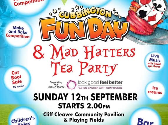 The poster for the  Cubbington Fun Day event.