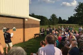 Residents attend a meeting in 2017 to discuss the expansion plan for Castle Farm leisure centre in Kenilworth.