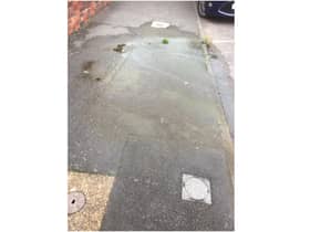 The water leak in Woodhouse Street. Photo supplied