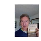Steve Attridge with his novel Sometimes I Disappear.
