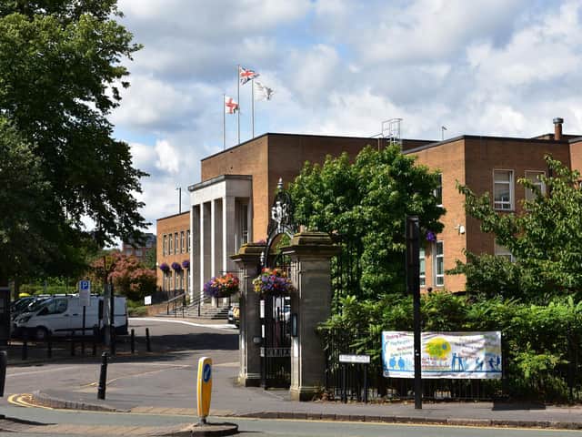 Rugby Town Hall, where the meeting will take place on Monday.