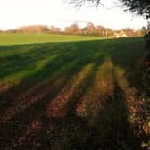 The site for the Oakley Grove development south of Whitnash.
