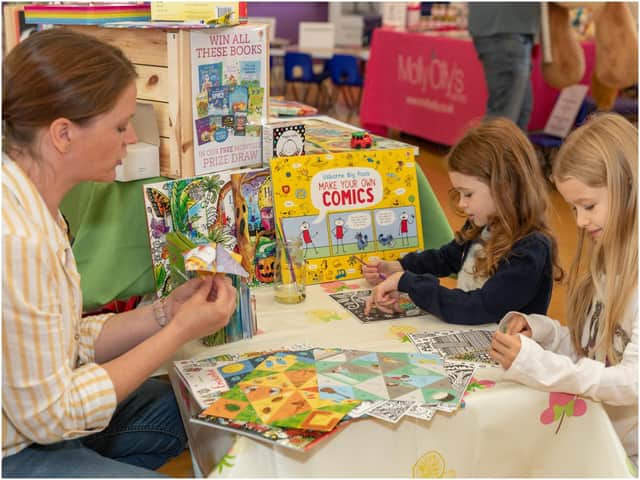 Livy and Grace Kettell at one the stalls. Photo by Victoria Jane Photography