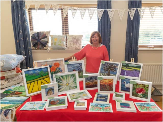 One of the art stall holders. Photo by Victoria Jane Photography