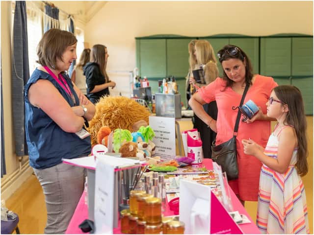 Rachel Ollerenshaw on the Molly Olly's stall. Photo by Victoria Jane Photography