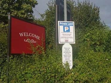 The Waterside Inn's management has provided recent photos of the site and the signs showing that the car park is on private land.