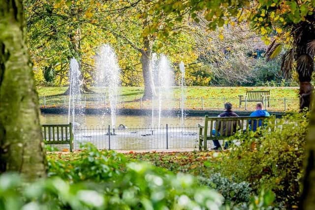 Jephson Gardens in the autumn of 2020. Copyright Leamington Courier.