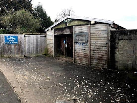 How the scout hut used to look before the refurbishment. Photo supplied