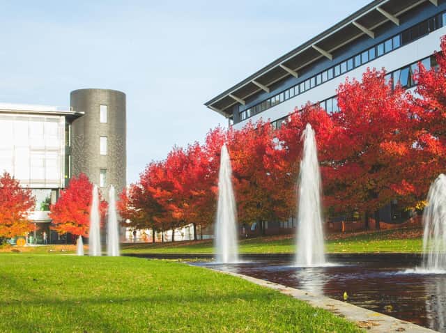 The University of Warwick's Main Campus in the autumn.