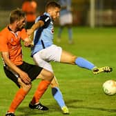 David Kolodynski in Valley's midweek game with Cogenhoe