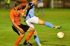 David Kolodynski in Valley's midweek game with Cogenhoe