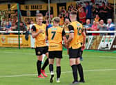 Kelsey Mooney celebrates after scoring against Boston  (PIctures by Sally Ellis)