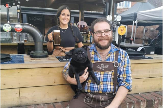 Ben Pavey, bar supervisor and event organiser and bartender Sophia Heath at the Black Pug in Warwick. Photo supplied