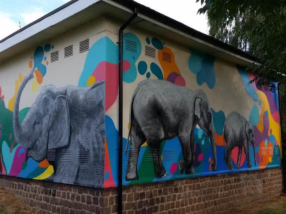 An unloved electricity substation in Leamington, that was a frequent target for vandals, has been given an eye-catching makeover inspired by animals prominent in the town's history.