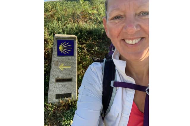 Shelley Garland on her 500-mile pilgrimage on the way of St James' - also known as The Camino. Photo supplied