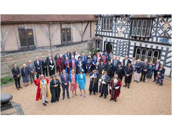 The procession gathered at the Lord Leycester Hospital in Warwick. Photo supplied
