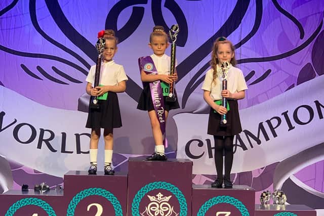 Five-year-old Katelyn Cartwright took second place in her grade competition.