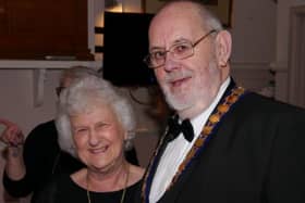 Tony Heath (right) and his wife Jenny.