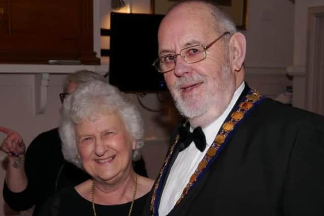 Tony Heath (right) and his wife Jenny.