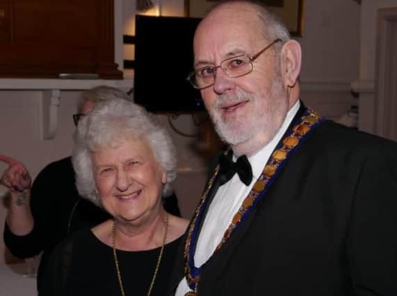 Tony Heath (right) and his wife Jenny.