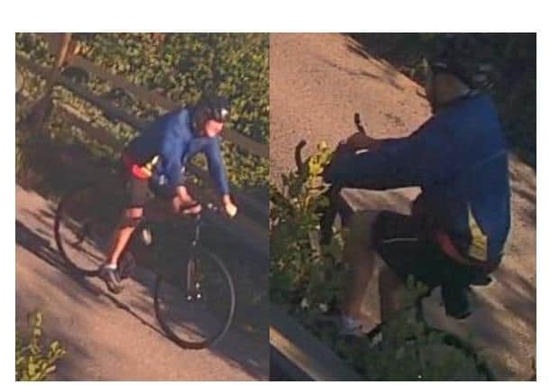 Police have issued CCTV images of cyclists who may have information that could help with an investigation into a hit-and-run in Rugby.