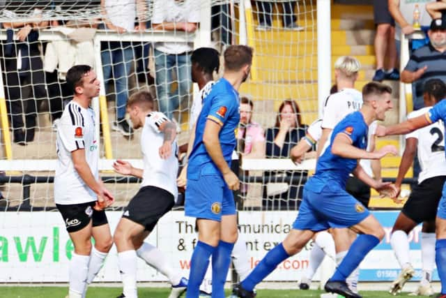 Jack Edwards scores (Pictures by Sally Ellis)