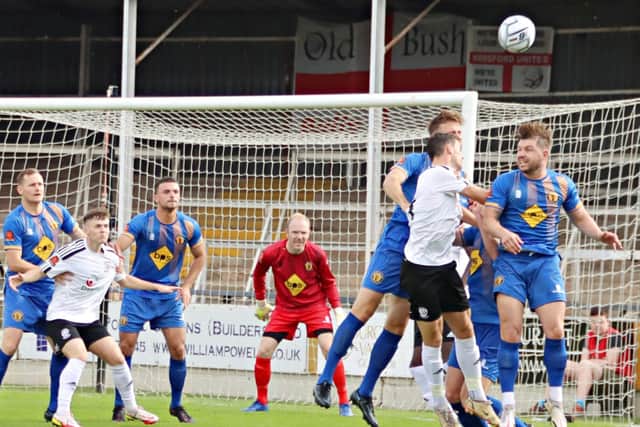 Jack Edwards, Jake Weaver, Stephan Morley in action for Brakes against Hereford at the weekend
