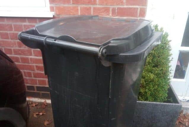 A general waste bin.