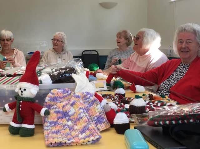 The Gap’s Thursday Knit ‘n’ Natter group are knitting festive gifts for a Christmas fair in December. Photo supplied