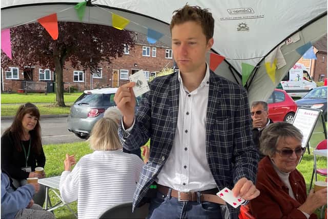 Professional magician Angus Baskerville. Photo supplied