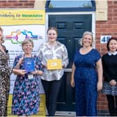 Helen Moore, Orbit Homes director, Jan Dugdale, chief executive of Springfield
Mind, Jessica Thawley, practitioner at Springfield Mind, Abbie MacFarlane, practitioner at Springfield Mind and Laura Spring, practitioner at Springfield Mind. Photo supplied