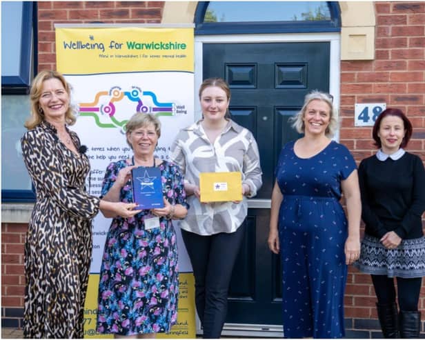 Helen Moore, Orbit Homes director, Jan Dugdale, chief executive of Springfield
Mind, Jessica Thawley, practitioner at Springfield Mind, Abbie MacFarlane, practitioner at Springfield Mind and Laura Spring, practitioner at Springfield Mind. Photo supplied
